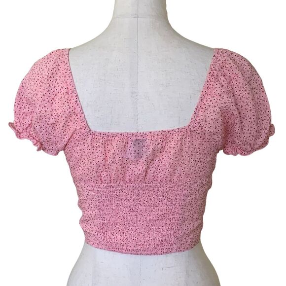Princess Polly puff sleeve floral Y2k Retro crop top Cottagecore Fairy size 2 - Picture 5 of 11